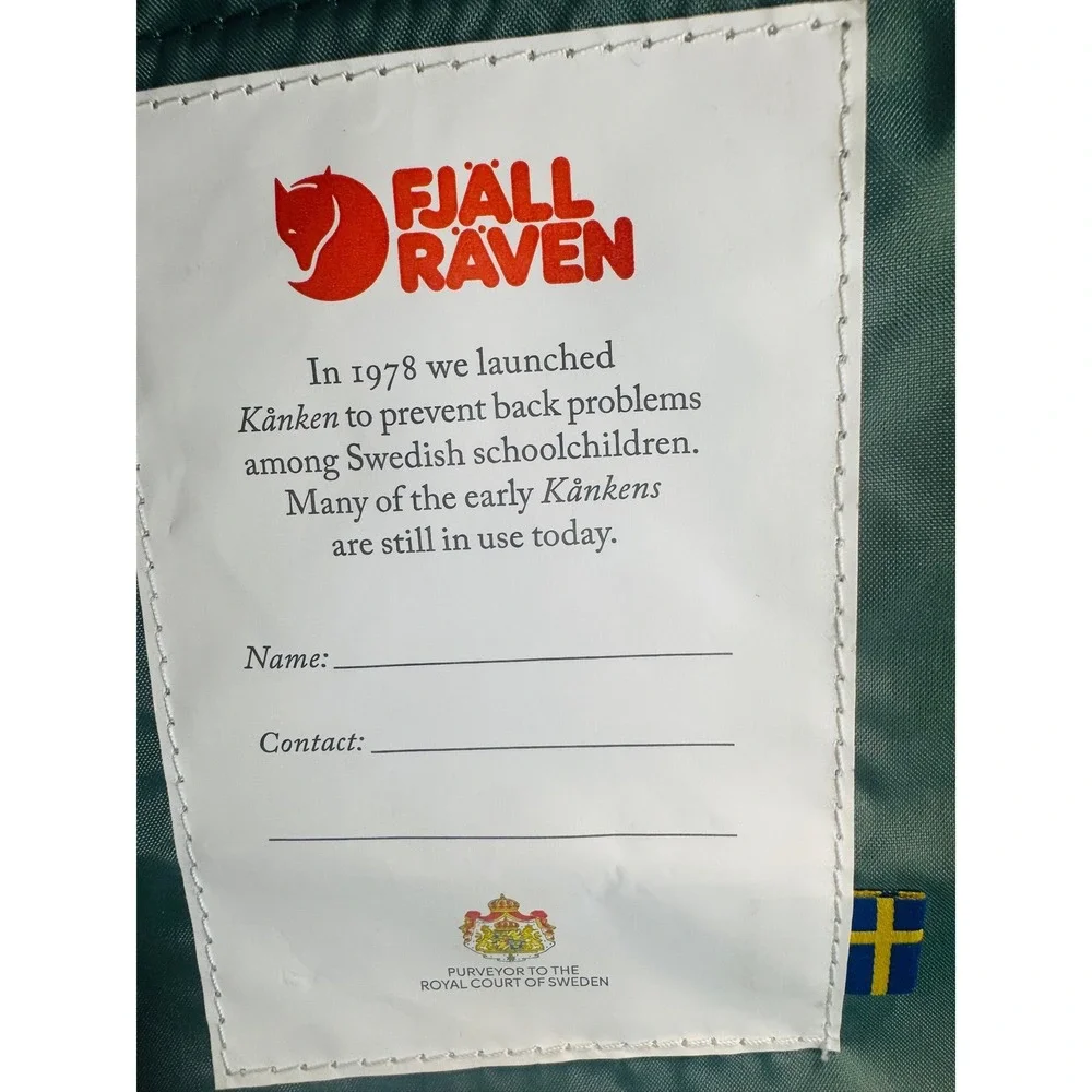 Fjallraven Kanken‎ Classic Backpack Green Water Resistant School Travel Bag